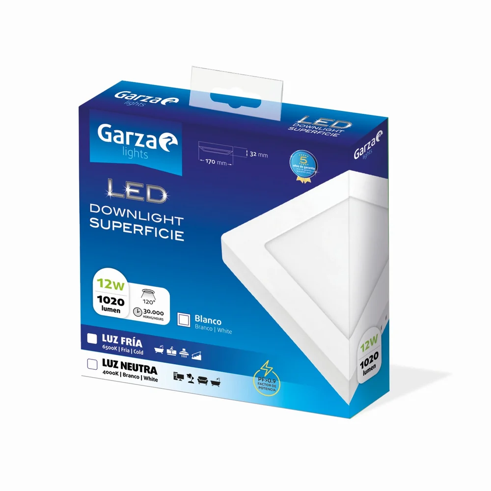 Downlight de Superficie Cuadrado Blanco - Image 5