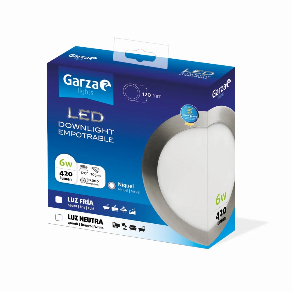 Downlight Empotrable Circular Extraplano Nickel - Image 12