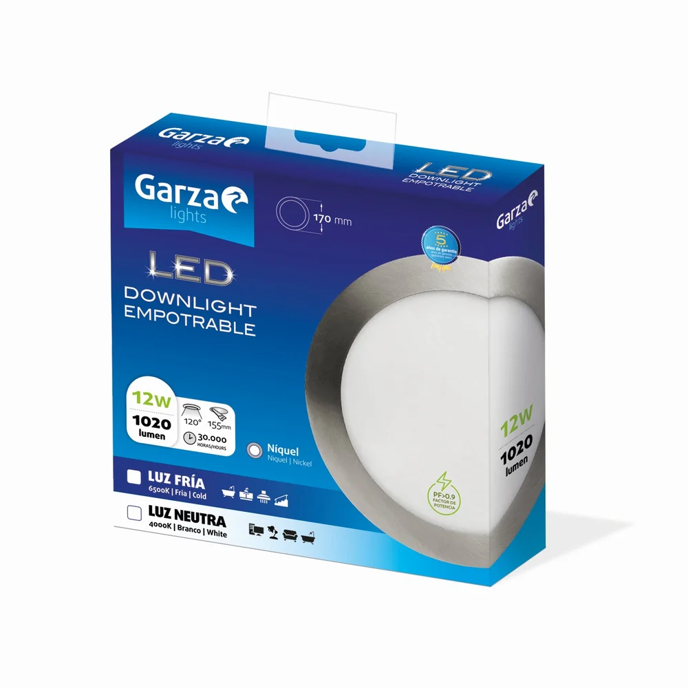 Downlight Empotrable Circular Extraplano Nickel - Image 6