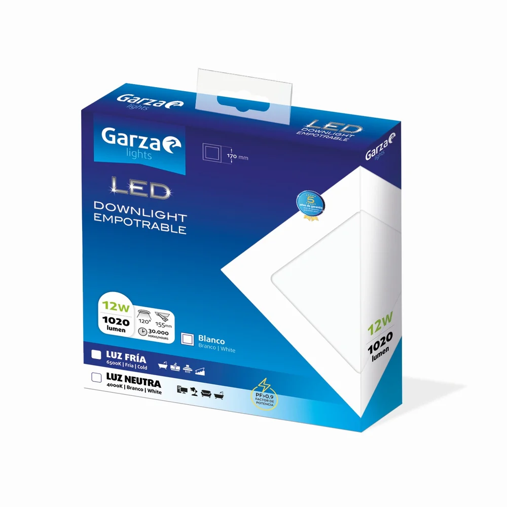 Downlight Empotrable Cuadrado Blanco - Image 13