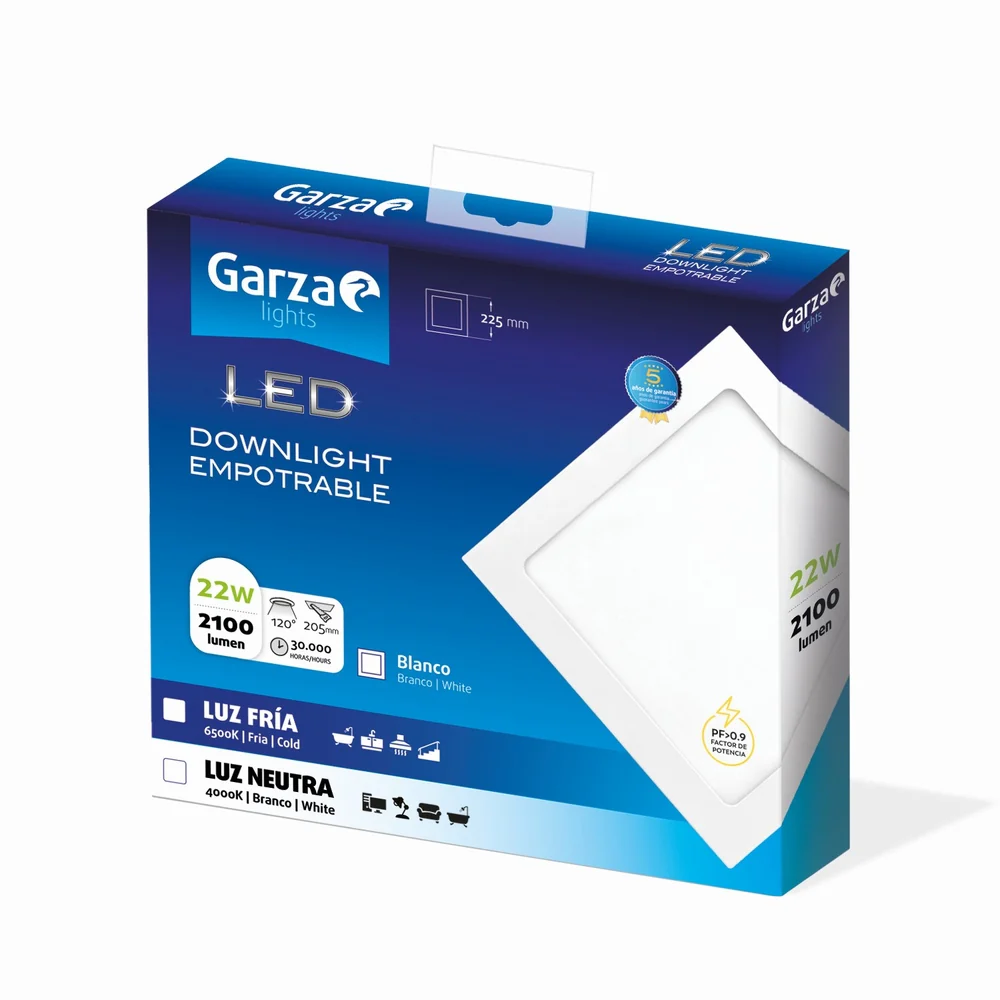 Downlight Empotrable Cuadrado Blanco - Image 26
